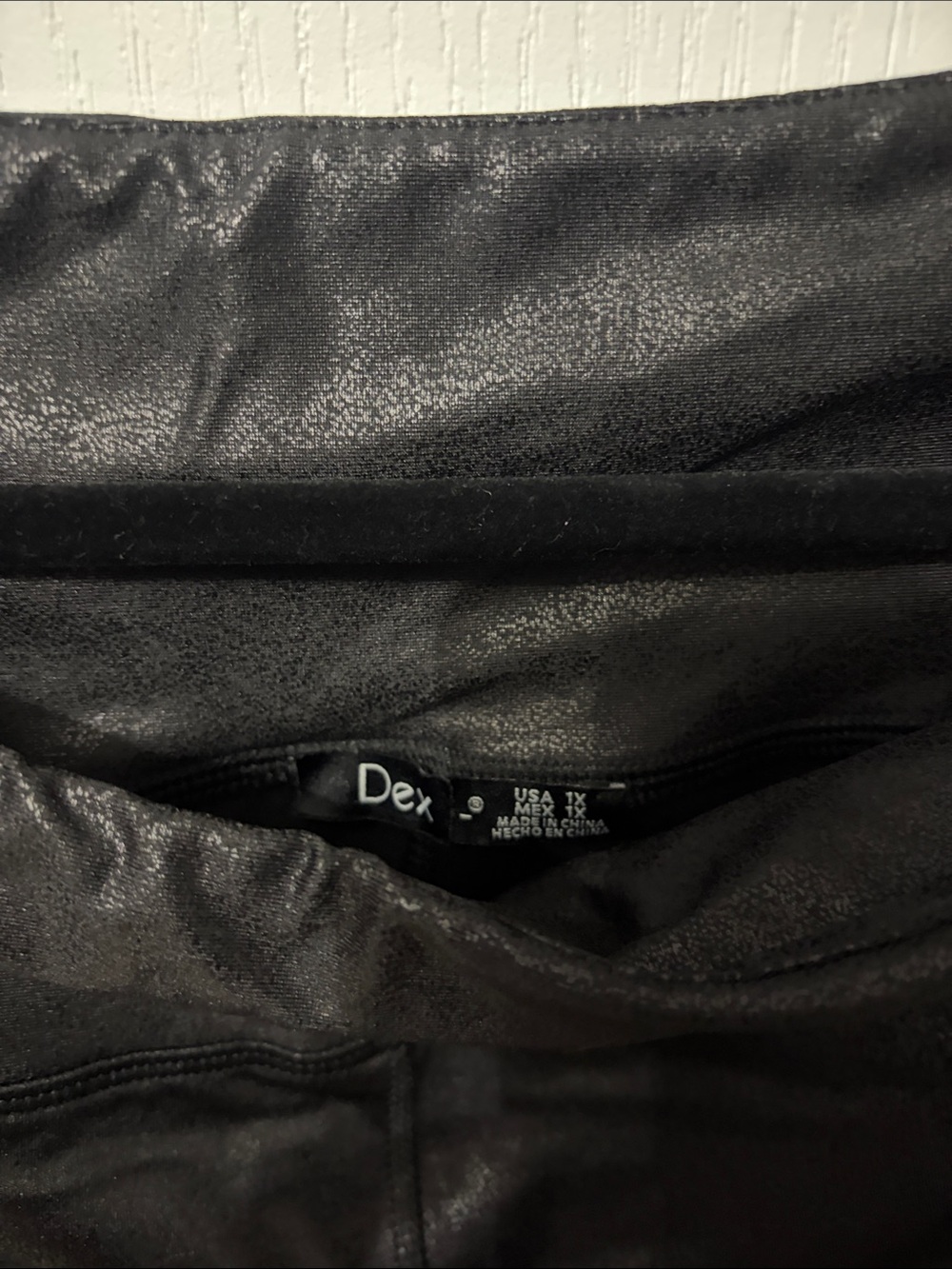 Dex Black Faux Leather Leggings - Picture 2 of 2